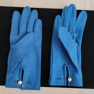 Vintage Teal Gloves from the 50's-Size Small